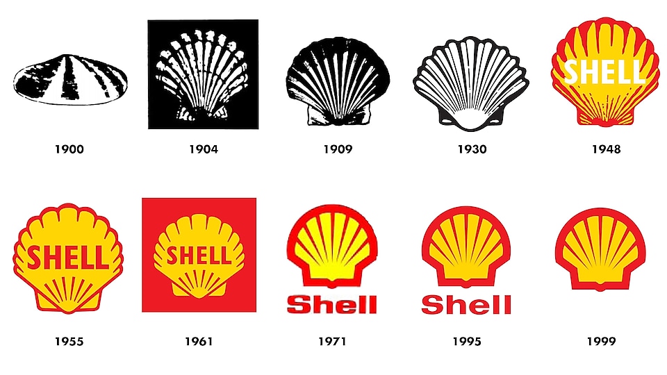 Wie sich das Shell Markenzeichen bis heute verändert hat.