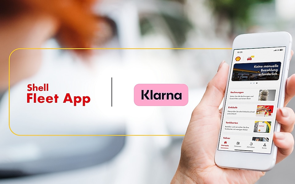 Shell Fleet App zahlbar mit Klarna