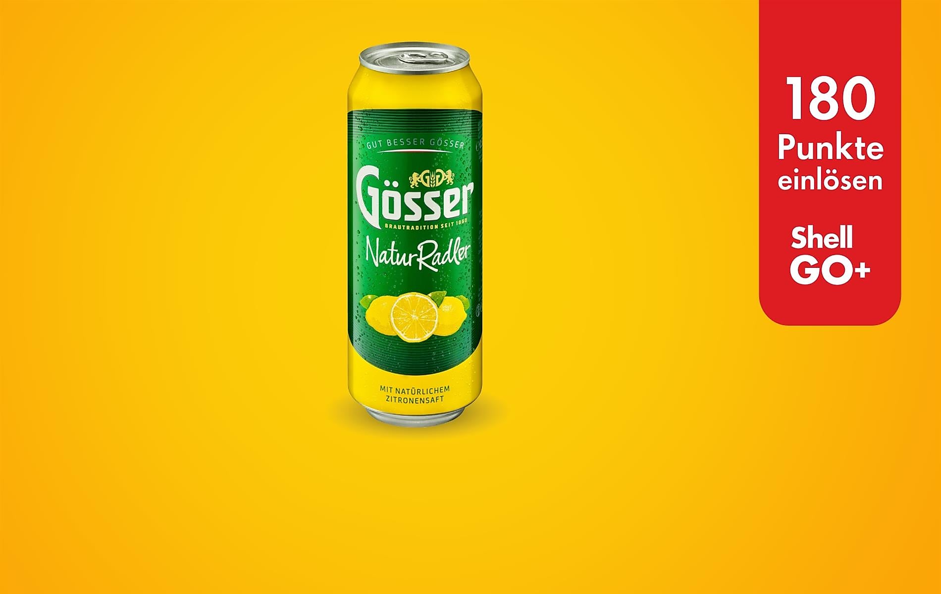 Shell Go+ PunkteDeal: Gösser Dose um 180 Pkt.