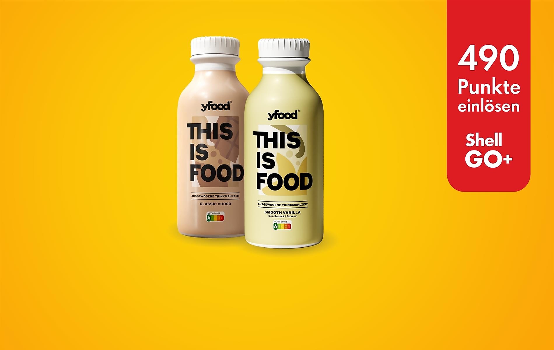 Shell Go+ PunkteDeal: yfood um 490 Punkte